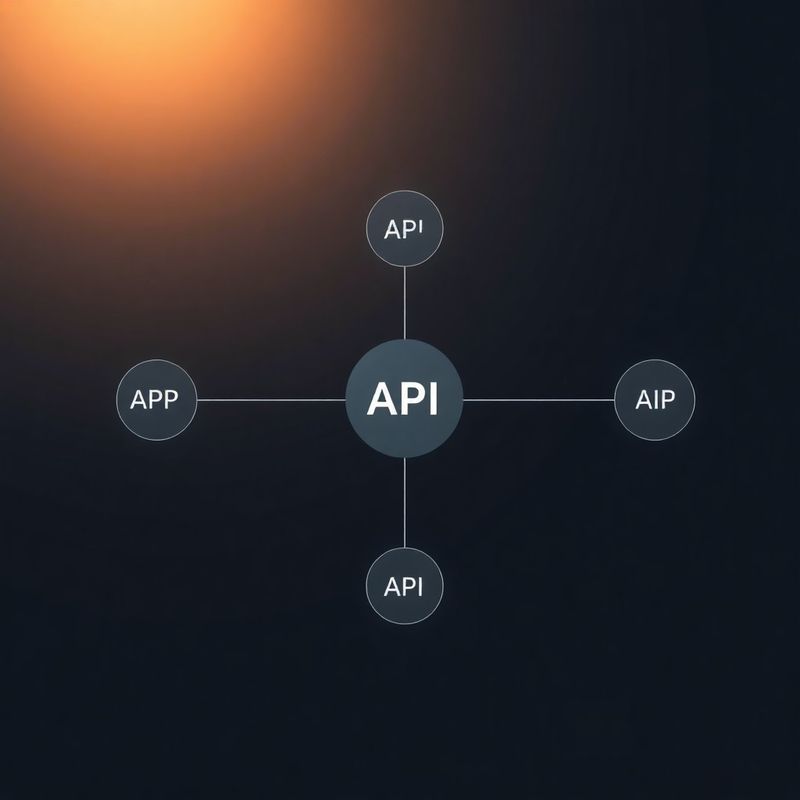 Four broker API nodes connecting to a central hub
